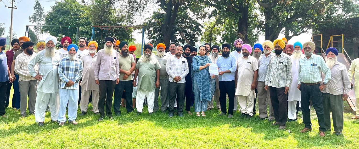 District Planning Committee Chairperson Eng. Prabhjot Kaur releases Rs 5 lakh for open gym of Gram Panchayat Thaska.